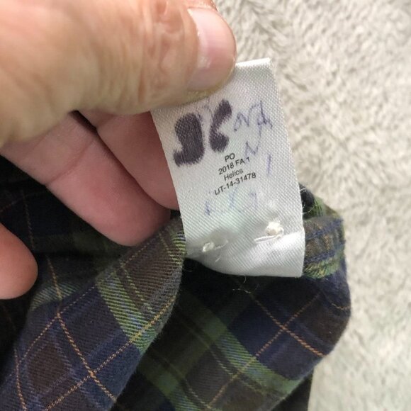 Untuckit Mens Shirt Medium Long Sleeve Plaid Button-Up Flannel 100% Cotton - Picture 8 of 11